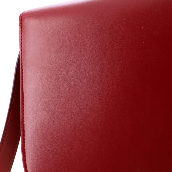 Celine Classic Box Bag Smooth Leather Medium Red - Picture 7 of 8
